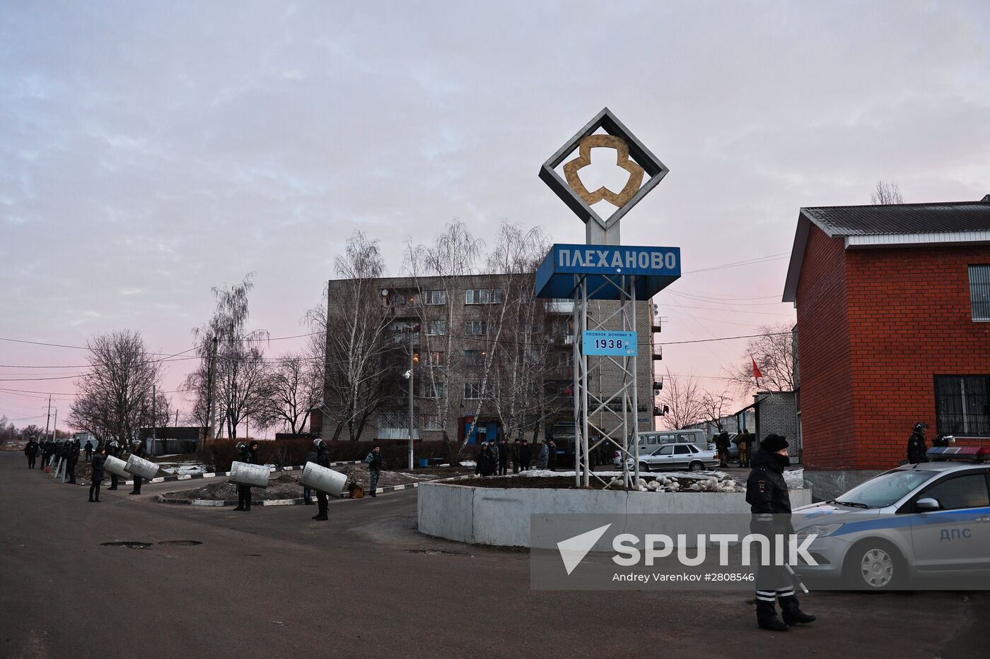 Riots in village outside Tula