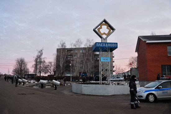 Riots in village outside Tula