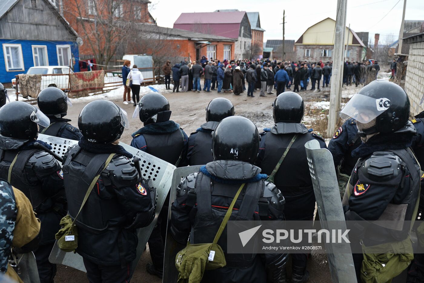 Riots in village outside Tula
