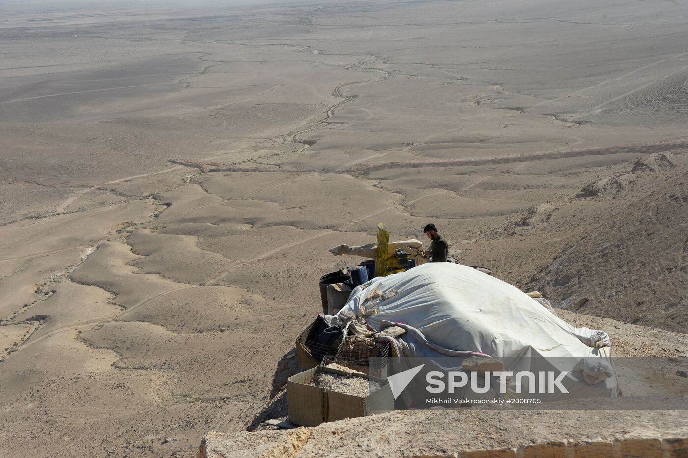 Syrian government army's position around Palmyra