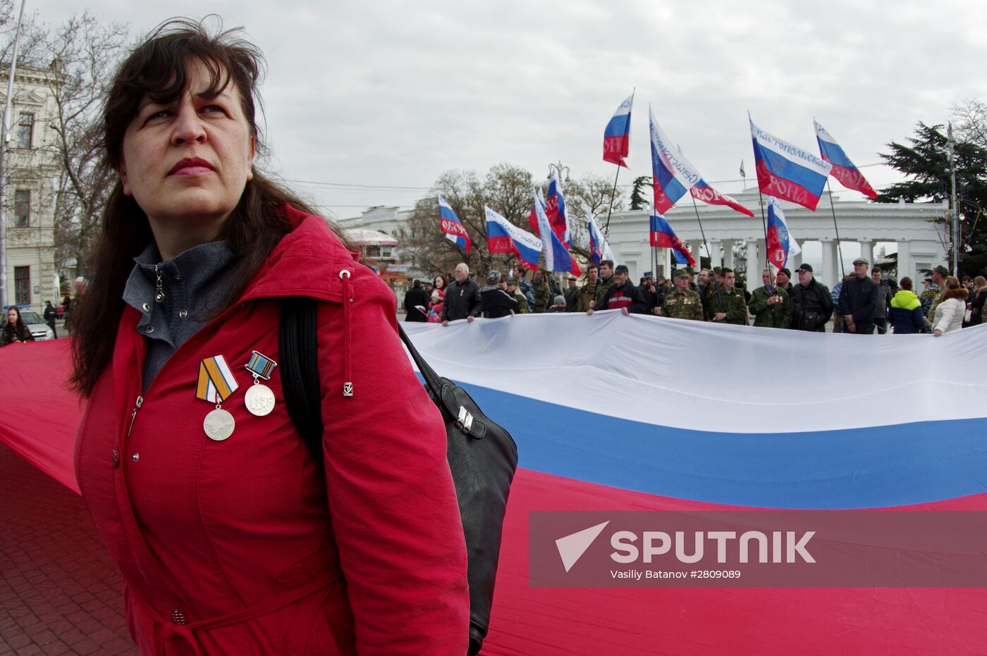 Celebration of the anniversary of Crimea reuniting with Russia