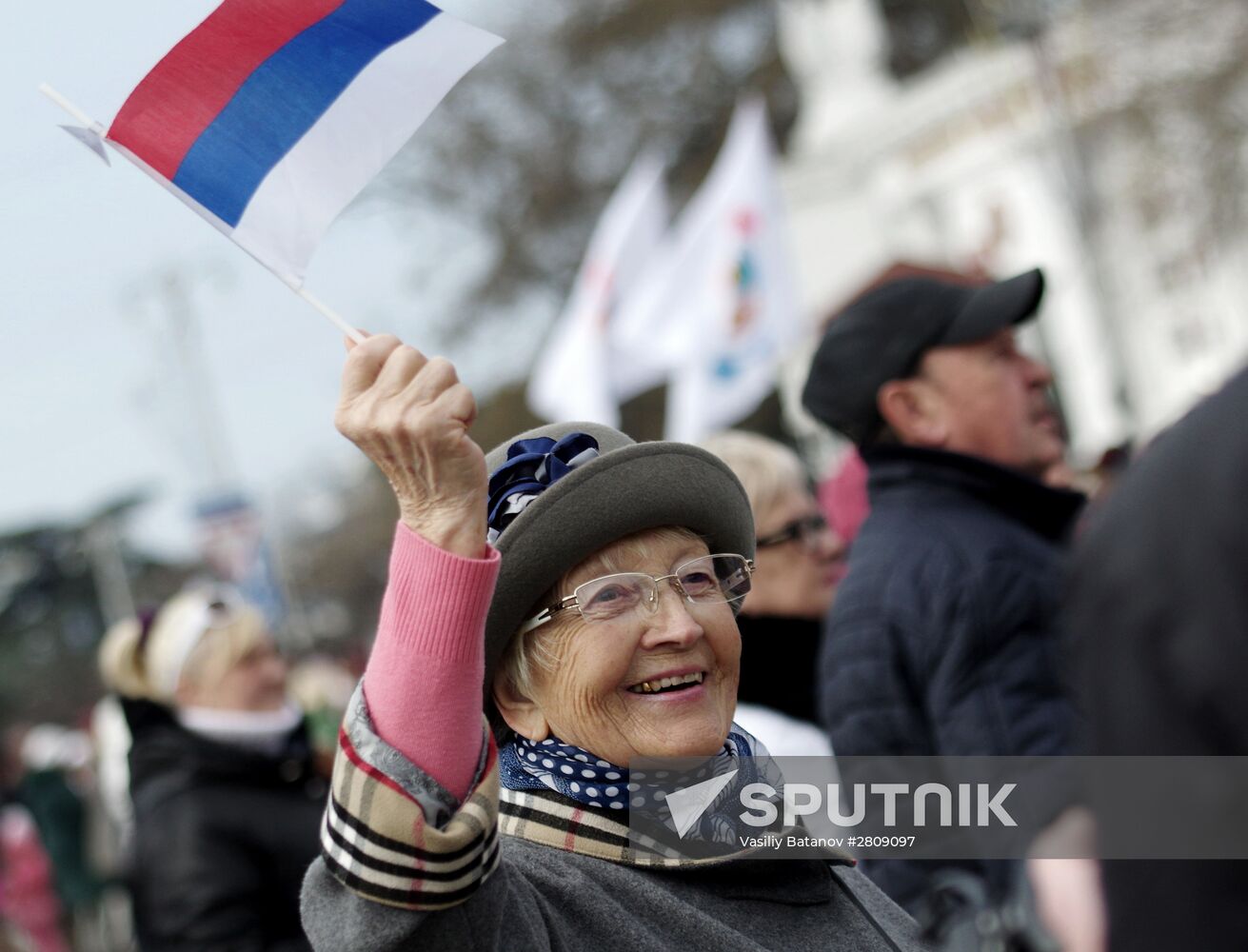 Celebration of the anniversary of Crimea reuniting with Russia