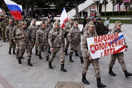 Celebration of the anniversary of Crimea reuniting with Russia