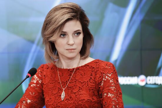 News conference of Natalya Poklonskaya in Crimea