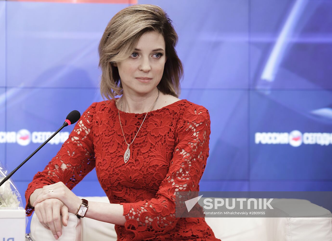 News conference of Natalya Poklonskaya in Crimea