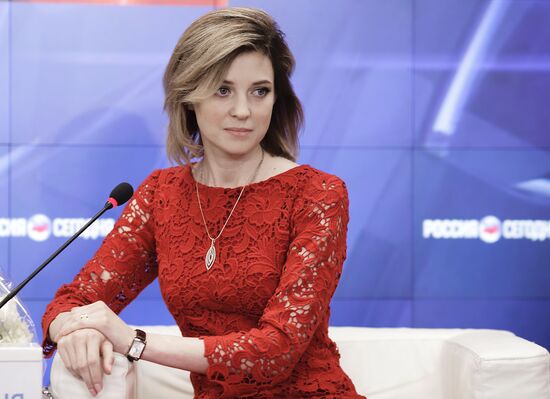 News conference of Natalya Poklonskaya in Crimea