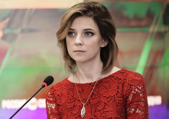 News conference of Natalya Poklonskaya in Crimea