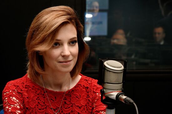 News conference of Natalya Poklonskaya in Crimea