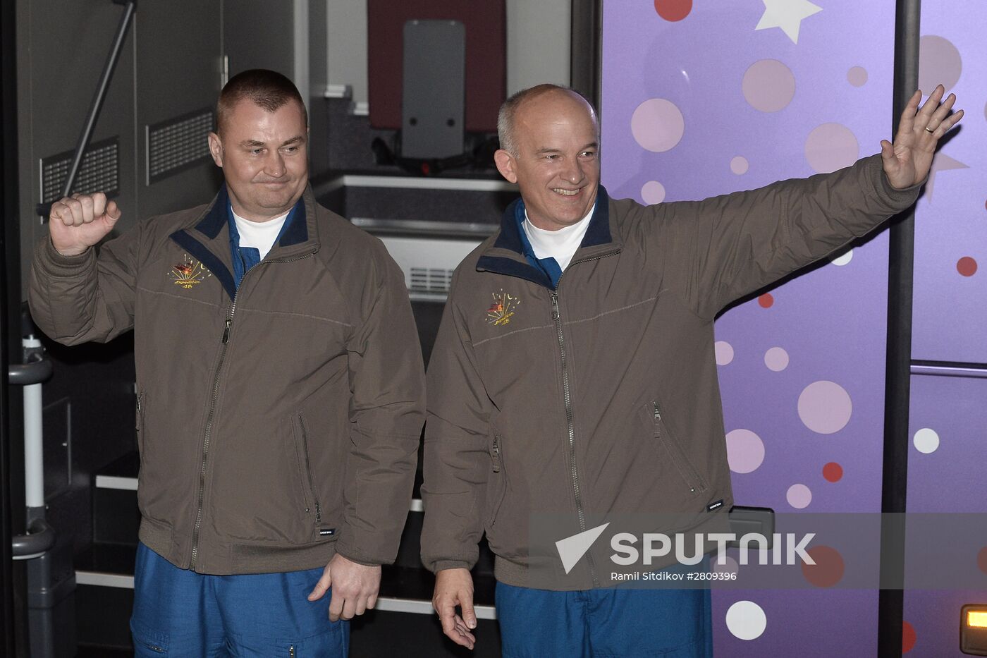 ISS Expedition 47/48 primary crew before blastoff