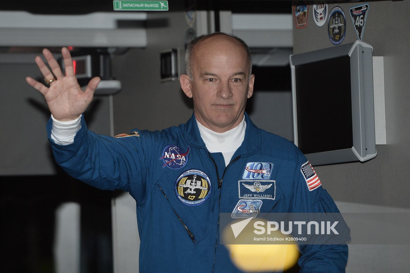 ISS Expedition 47/48 primary crew before blastoff
