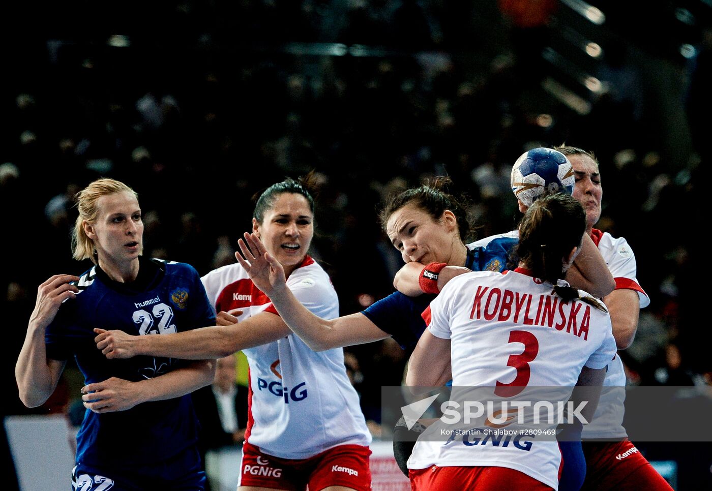2016 Women's Olympic Handball Tournament Qualification. Russia vs. Poland