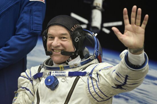 Launch of Soyuz-FG rocket with Soyuz TMA-20M spacecraft from the Baikonur Cosmodrome