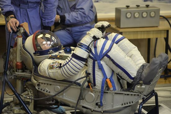 Launch of Soyuz-FG rocket with Soyuz TMA-20M spacecraft from the Baikonur Cosmodrome