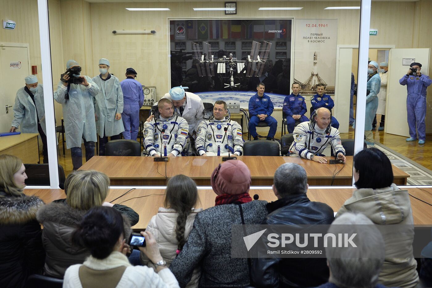 Launch of Soyuz-FG rocket with Soyuz TMA-20M spacecraft from the Baikonur Cosmodrome