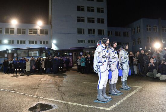 Launch of Soyuz-FG rocket with Soyuz TMA-20M spacecraft from the Baikonur Cosmodrome