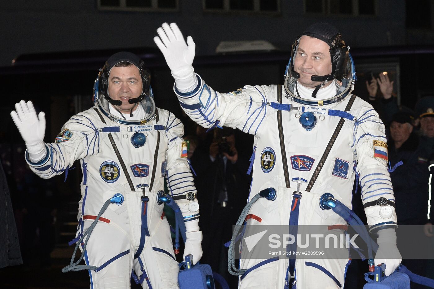 Launch of Soyuz-FG rocket with Soyuz TMA-20M spacecraft from the Baikonur Cosmodrome