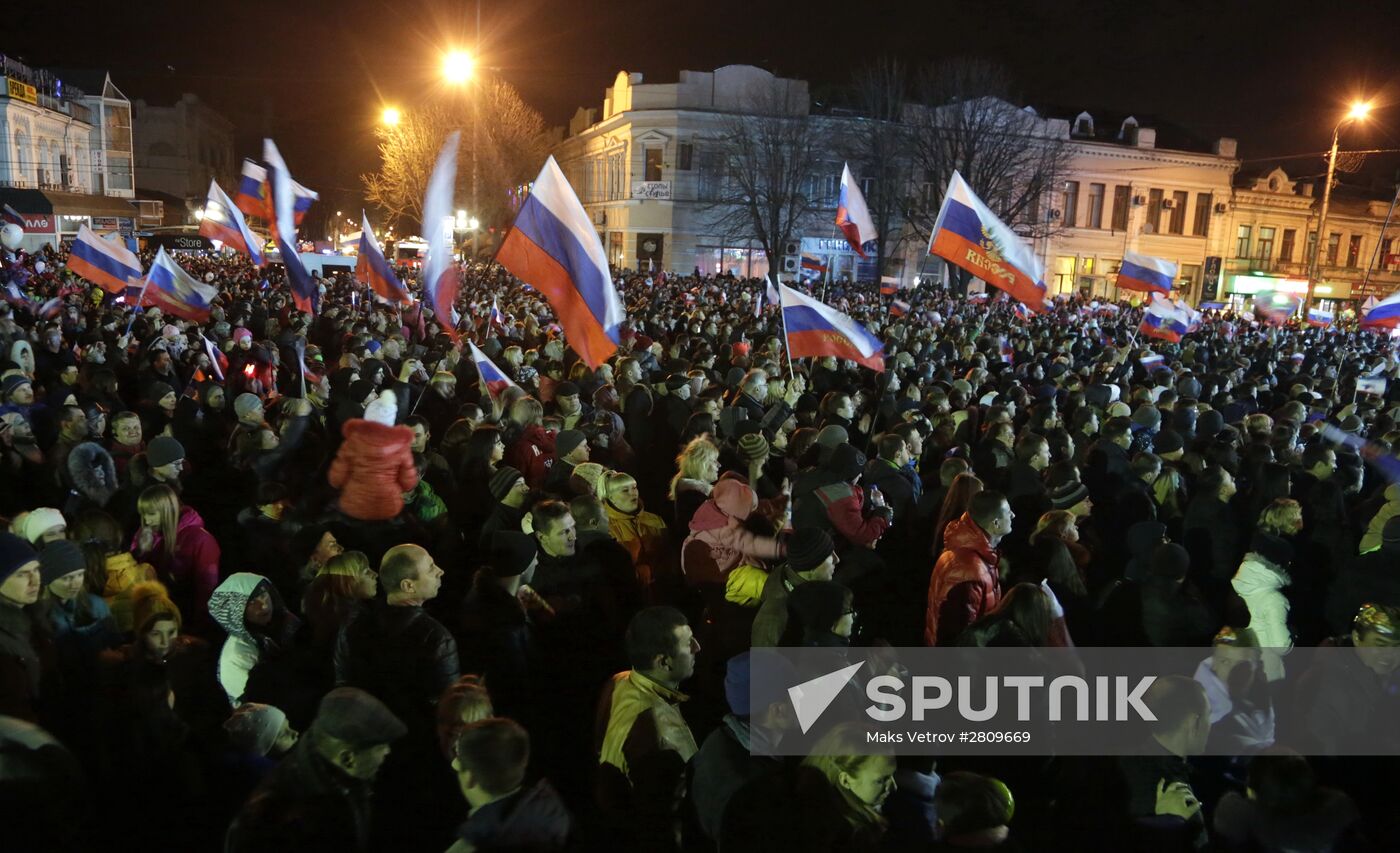 Crimea celebrates Reunification with Russia