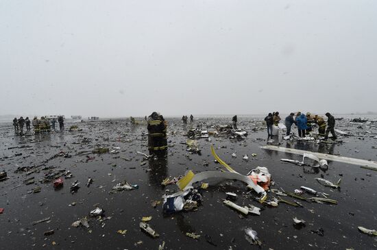 Boeing-737-800 passenger jet crashes in Rostov-on-Don airport