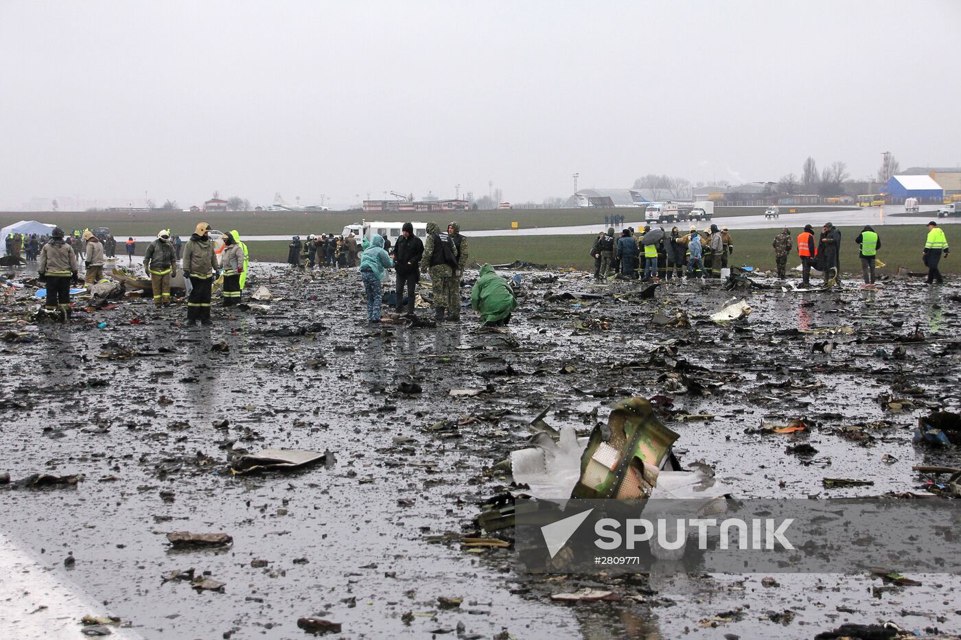 Boeing-737-800 passenger jet crashes in Rostov-on-Don airport