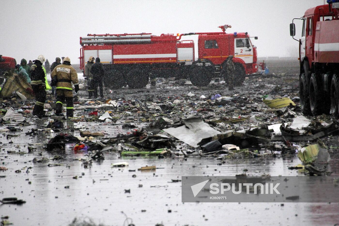 Boeing-737-800 passenger jet crashes in Rostov-on-Don airport