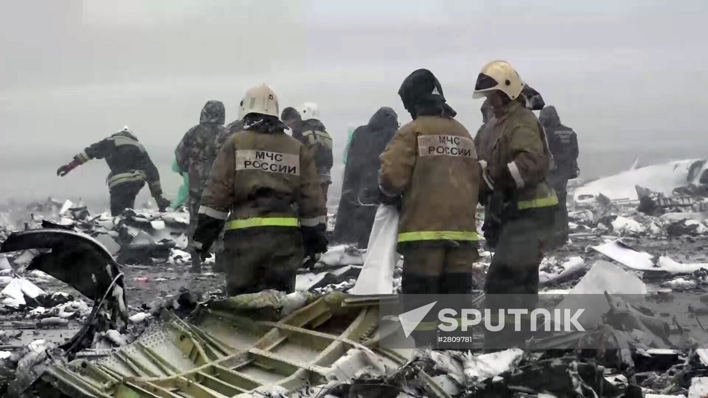 Boeing-737-800 passenger jet crashes in Rostov-on-Don airport