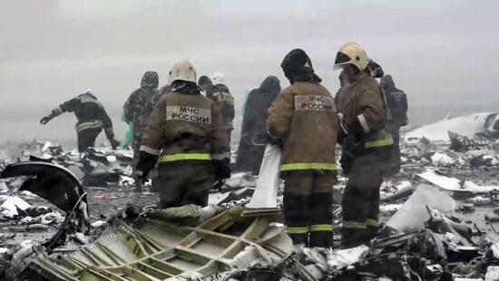 Boeing-737-800 passenger jet crashes in Rostov-on-Don airport