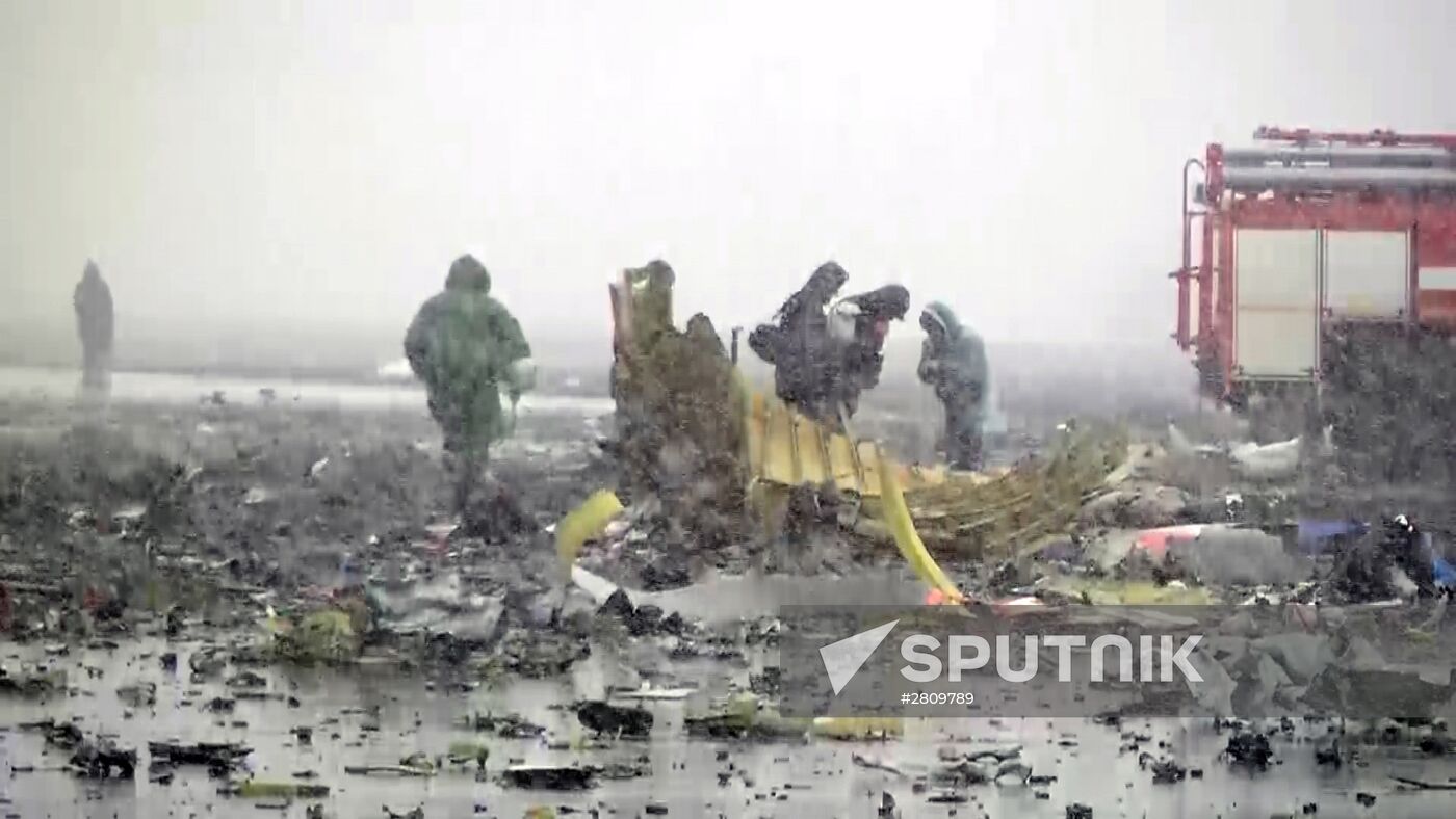 Boeing-737-800 passenger jet crashes in Rostov-on-Don airport