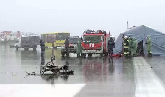 Boeing-737-800 passenger jet crashes in Rostov-on-Don airport