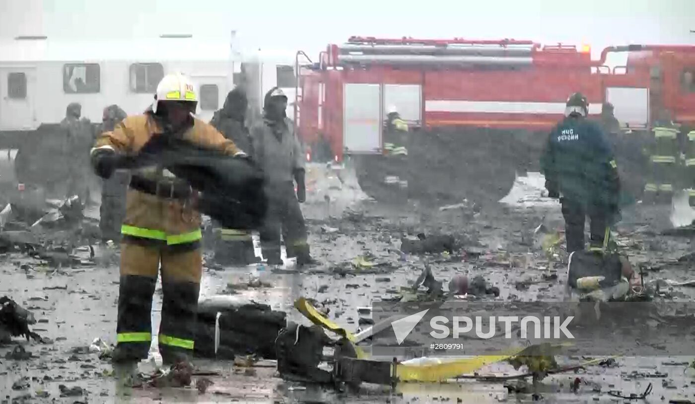 Boeing-737-800 passenger jet crashes in Rostov-on-Don airport