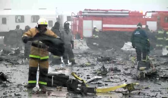 Boeing-737-800 passenger jet crashes in Rostov-on-Don airport