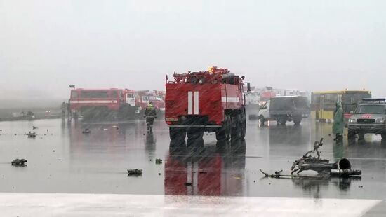 Boeing-737-800 passenger jet crashes in Rostov-on-Don airport