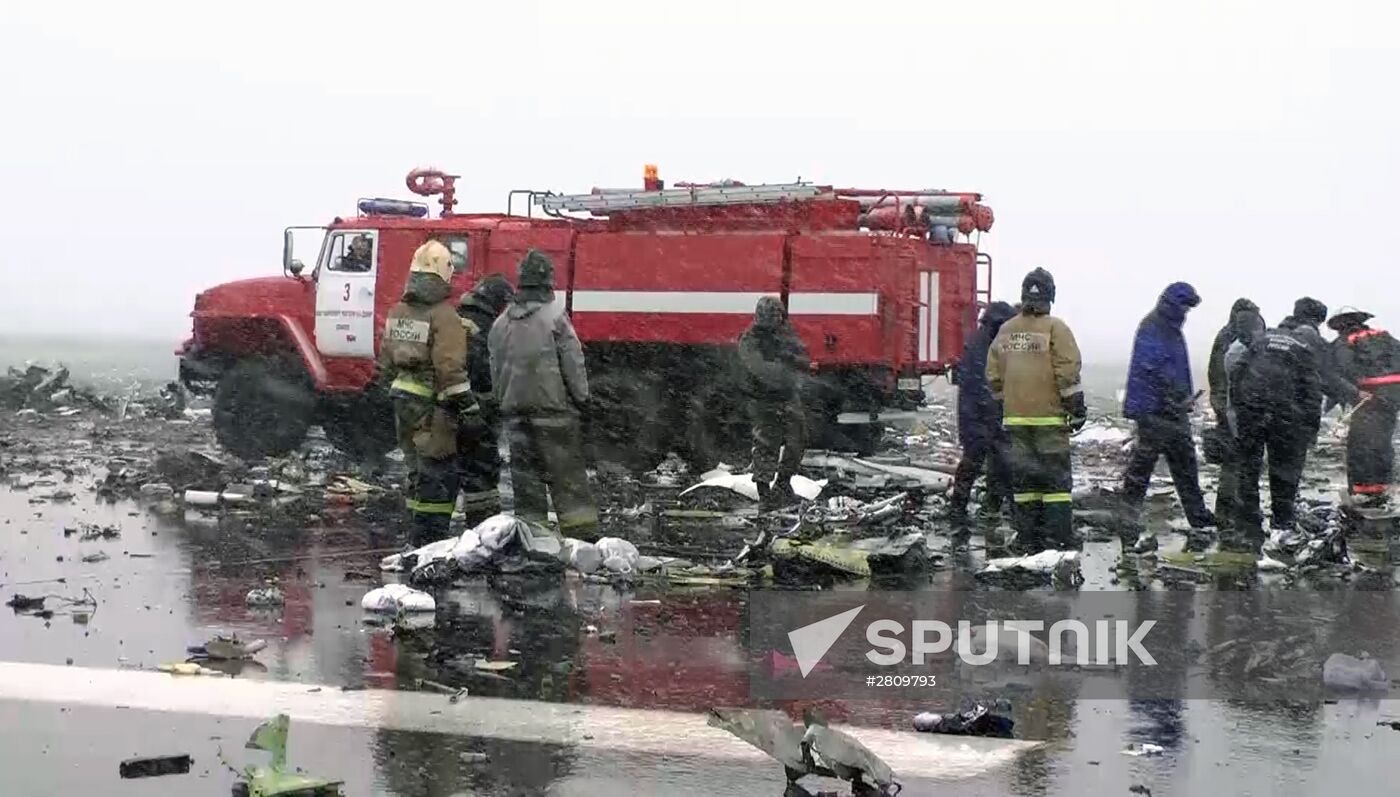 Boeing-737-800 passenger jet crashes in Rostov-on-Don airport