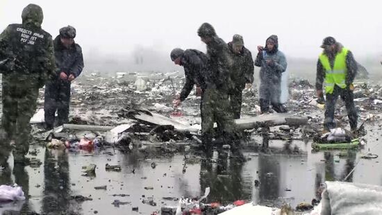 Boeing-737-800 passenger jet crashes in Rostov-on-Don airport
