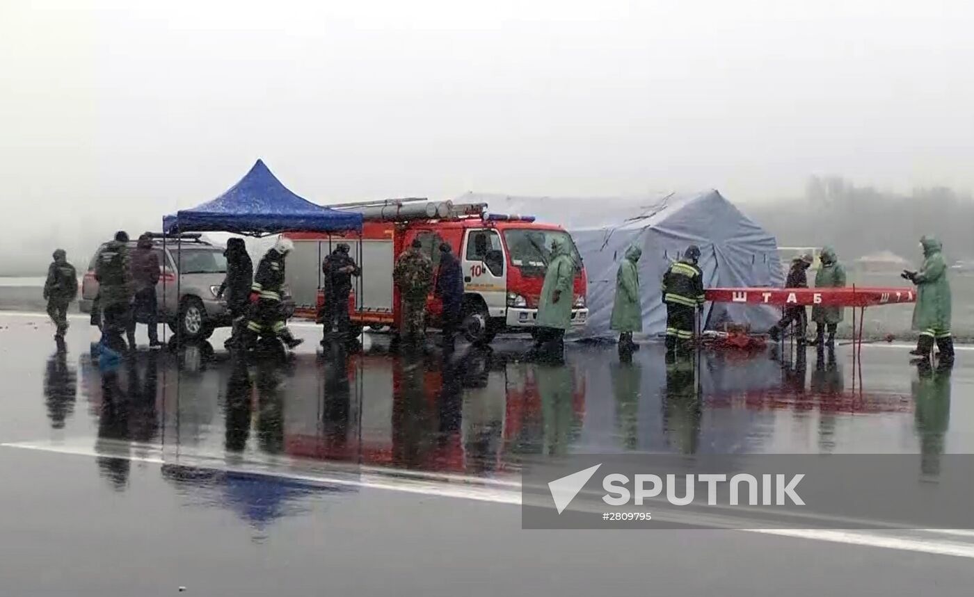Boeing-737-800 passenger jet crashes in Rostov-on-Don airport