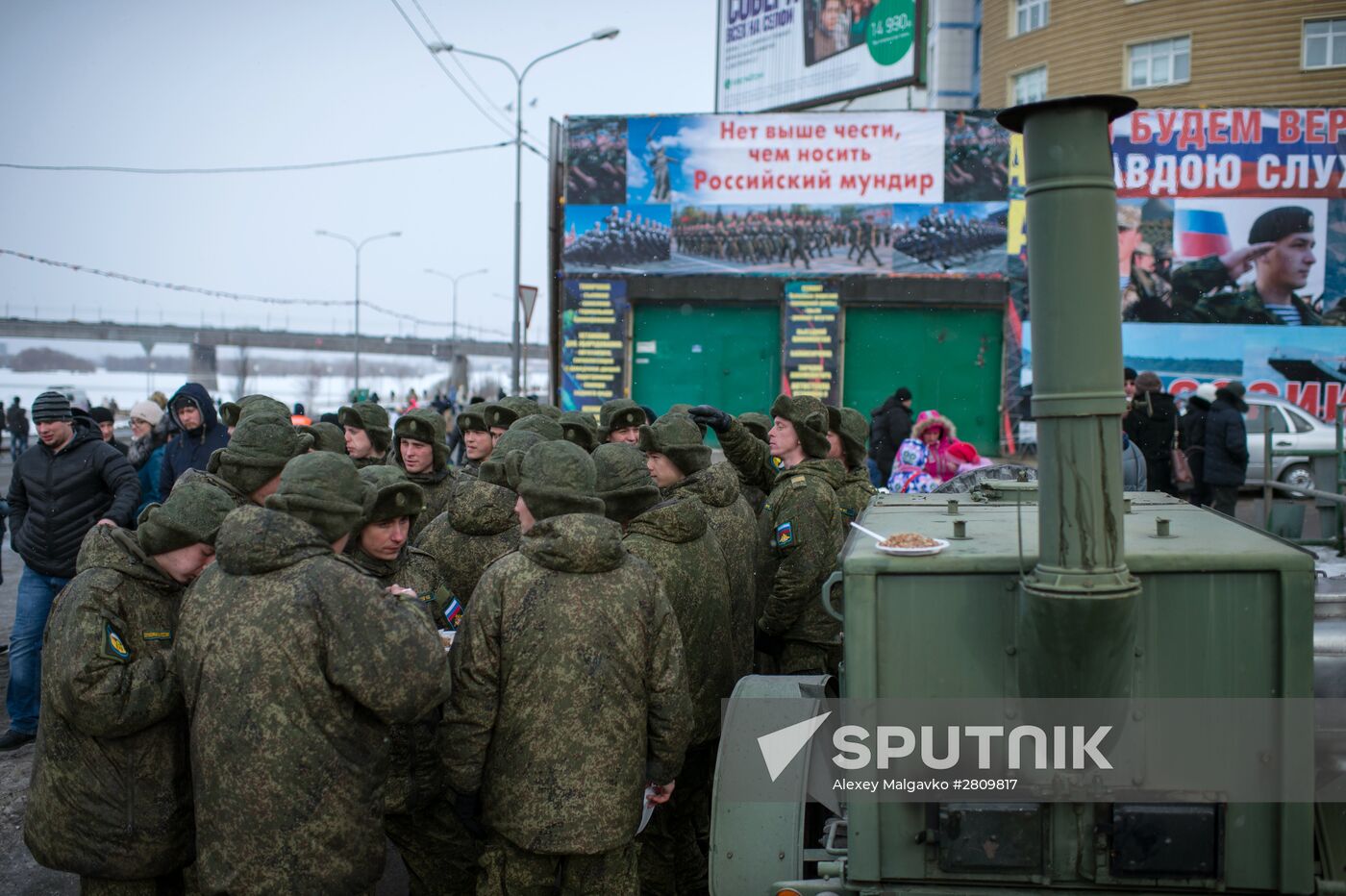 "Enlistment Contract is Your Choice" campaign in Omsk