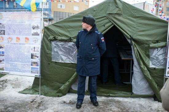 "Enlistment Contract is Your Choice" campaign in Omsk