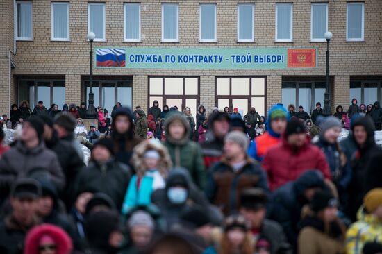 "Enlistment Contract is Your Choice" campaign in Omsk