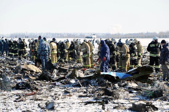 Boeing-737-800 passenger jet crashes in Rostov-on-Don airport