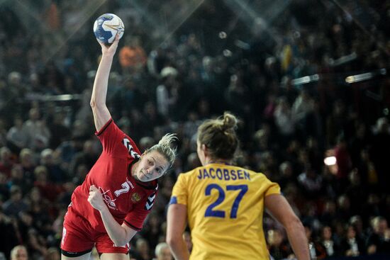 2016 Women's Olympic Handball Tournament Qualification. Russia vs. Sweden