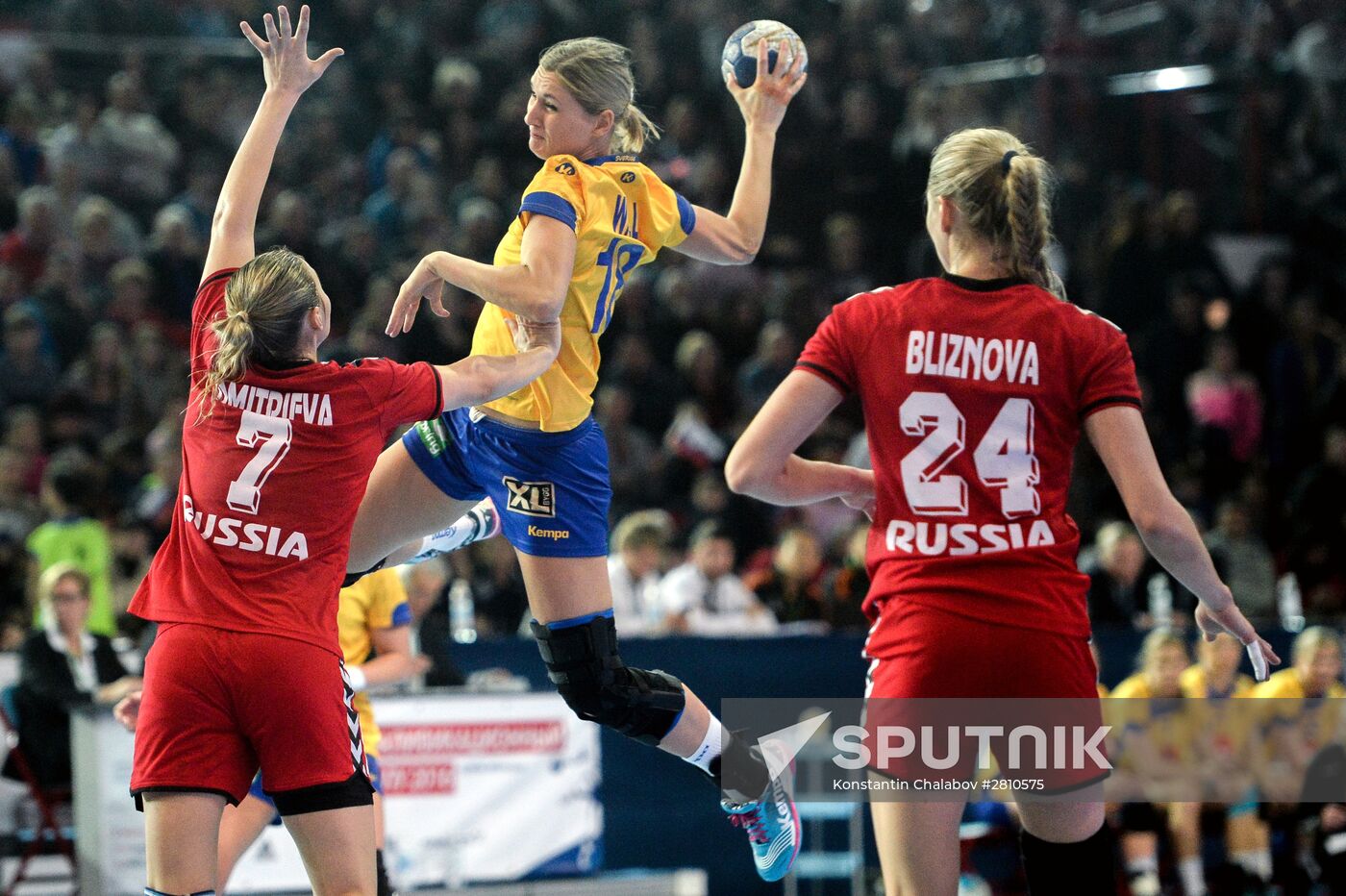 2016 Women's Olympic Handball Tournament Qualification. Russia vs. Sweden