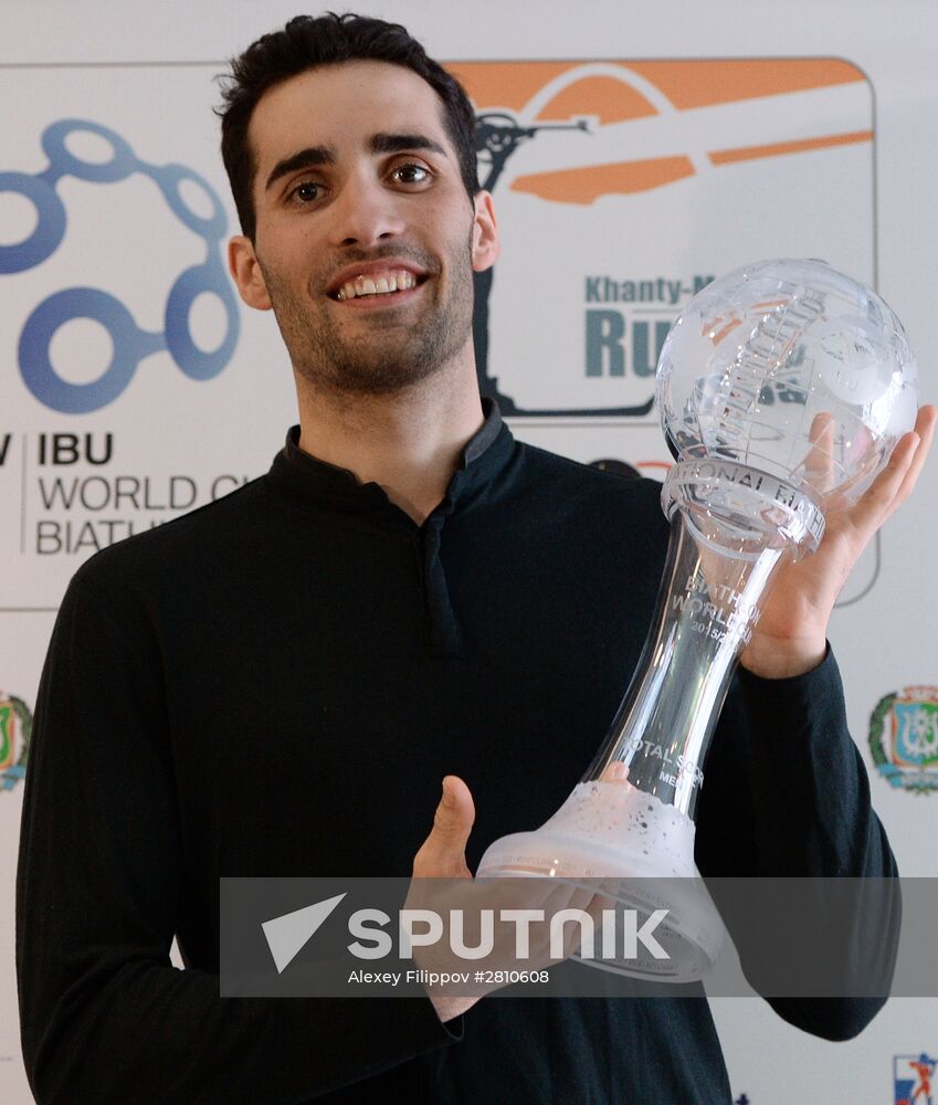 2015–16 Biathlon World Cup 9 award ceremony in Khanty-Mansiysk