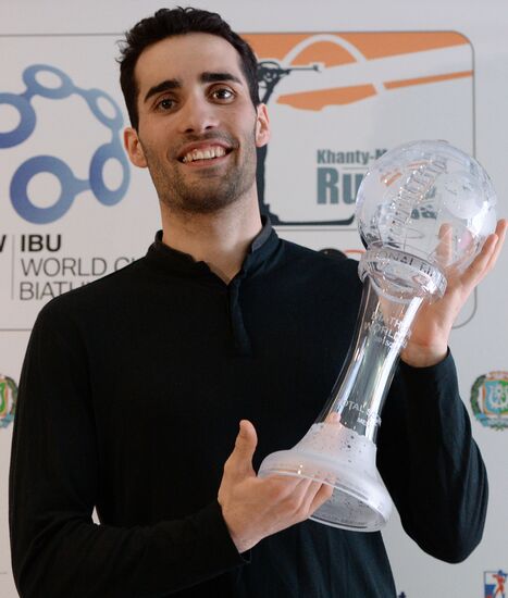 2015–16 Biathlon World Cup 9 award ceremony in Khanty-Mansiysk