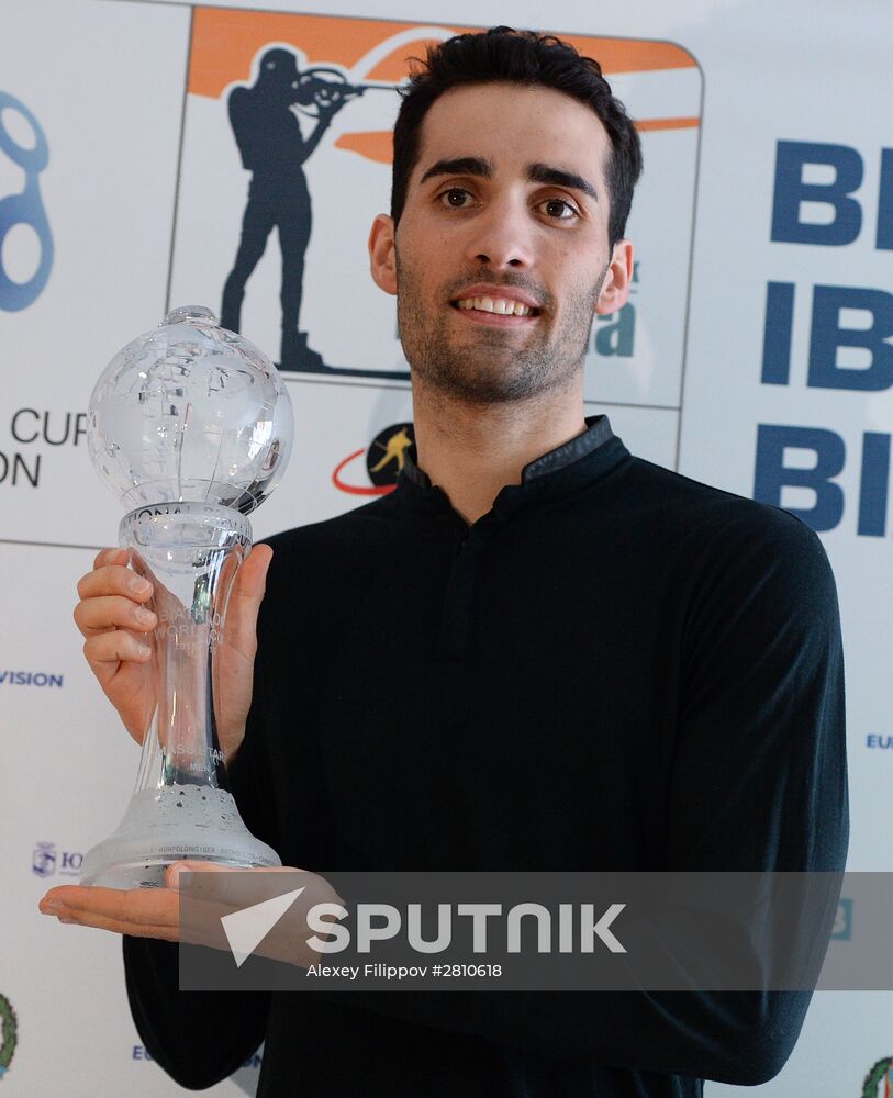 2015–16 Biathlon World Cup 9 award ceremony in Khanty-Mansiysk