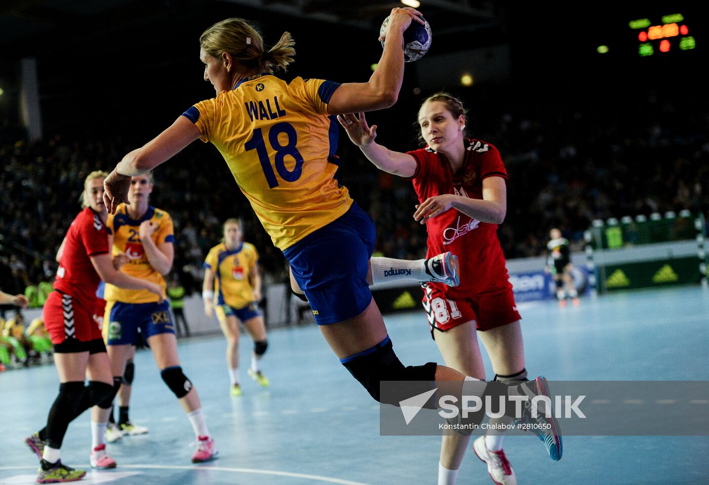 2016 Women's Olympic Handball Tournament Qualification. Russia vs. Sweden