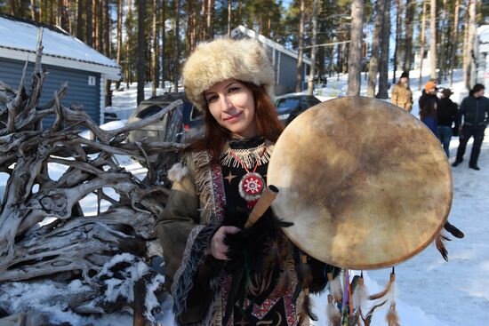 Spring equinox festival in Karelia