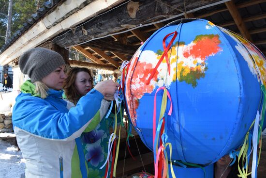 Spring equinox festival in Karelia