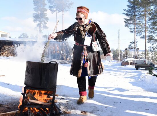 Spring equinox festival in Karelia