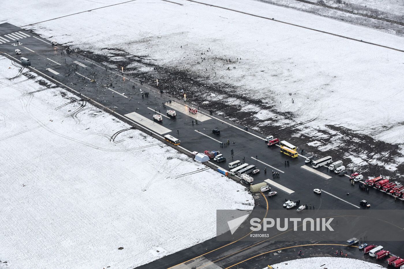 Boeing-737-800 passenger jet crashes in Rostov-on-Don airport