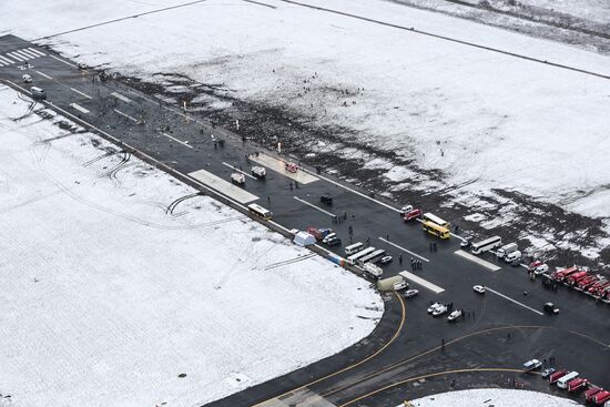 Boeing-737-800 passenger jet crashes in Rostov-on-Don airport