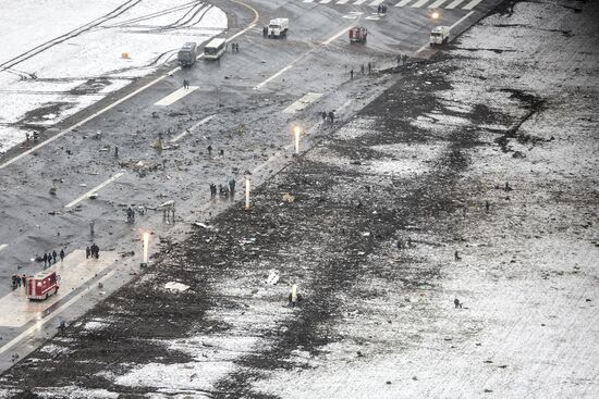 Boeing-737-800 passenger jet crashes in Rostov-on-Don airport